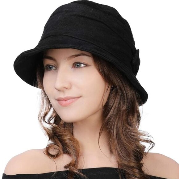 NEW! Women Cloche Bucket Hat Packable Ladies Fashion Floppy Winter 55-64CM main image 4